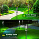 Lesolar Pathway Lights Outdoor, 8 Pack Solar Outdoor Lights, Ip65 Waterproof Auto On/Off Solar Powered Landscape Path Lights Outd