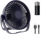 Desk Fan,Battery Operated Fan,Portable Table Fan,6Inch Foldable Travel Fan,2000Mah Desktop Fan,Three Wind Speeds, Extremely Quiet