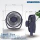 Desk Fan,Battery Operated Fan,Portable Table Fan,6Inch Foldable Travel Fan,2000Mah Desktop Fan,Three Wind Speeds, Extremely Quiet