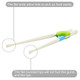 Pandaear Kids Children Adult Training Chopsticks 2 Pack