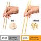 Sugormek Red Paper Wrapped With FuLuShouXi Disposable Bamboo Chopsticks Perfect For Wedding 9 Inch 50 Pcs