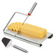 Offaxe Cheese Slicer Stainless Steel Cheese Cutter Board And Measuring Grids Multipurpose Stainless Steel