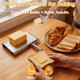 Offaxe Cheese Slicer Stainless Steel Cheese Cutter Board And Measuring Grids Multipurpose Stainless Steel