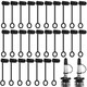 Zopeal Pourers Dust Caps Black Pourers Covers With Loop Hooded Olive Oil 100 Pieces Black