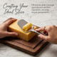 Rwixr Cheese Slicer For Block Cheese Stainless Steel Cheese Cutter With OnePiece Stainless Steel
