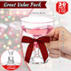 Zopeal Christmas Plastic Martini Glasses Champagne Cups Margarita Cocktail Glasses With Bow 2.8 Inch 5 Oz