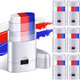 Vertintong Red White Blue 3 Color Stick Face Body Paint Patriotic July 6 Packs 6 Pack