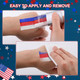 Vertintong Red White Blue 3 Color Stick Face Body Paint Patriotic July 6 Packs 6 Pack