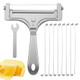 Aysatogc Stainless Steel Wire Cheese Slicer With 8 Wires and Wrench Stainless Steel