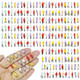 Xipegpa Mini People Figurines For Diorama People And Mini Trains Architectural Scale 200Pcs