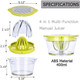 Drizom Citrus Lemon Orange Juicer Manual Hand Squeezer With BuiltIn Measuring Cup 12Oz Orange