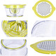Drizom Citrus Lemon Orange Juicer Manual Hand Squeezer With BuiltIn Measuring Cup 12Oz Orange