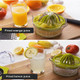 Drizom Citrus Lemon Orange Juicer Manual Hand Squeezer With BuiltIn Measuring Cup 12Oz Orange