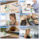 Msiud Automatic Mixing Cup Self Stirring Mug Magnetic Coffee Mug Detachable Base 380Ml Stainless Steel