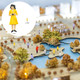 Xipegpa People Figurines Mini Trains Architectural 1:25 1:30 1:50 1:87 1:150 Scale 80Pcs