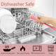 Yolcar 5 Pairs Fiberglass Chopsticks Reusable And Dishwasher Safe Chopsticks NonSlip 9.2 Inches