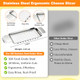 Ouarigs Upgraded Cheese Slicer 304 Stainless Steel Butter Cutter With Rectangular Base Stainless Steel