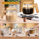 Foxnsk Self Stirring Mug Electric Mixing Cup High Borosilicate Glass Self Stirring 400Ml