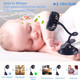 Clip On Small Mini Fan, Portable Usb Battery Operated Rechargeable Quiet Personal Desk/ Baby Stroller Fan 3 Speeds Flexible Neck