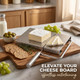 Rwixr Cheese Slicer Board With Wire Stainless Steel Cheese Cutter With Measuring Stainless Steel