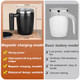 Glowgath Self Stirring Coffee MugUsb Magnetic Rechargeable Automatic Stirring Stainless Steel Cup 14Oz Stainless Steel