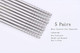 Zyoung 5 Pairs Silver Stainless Steel Chopsticks Reusable Lightweight Metal Chopsticks Dishwasher Silver