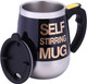 AlphaandOmega Self Stirring Mug Auto Self Mixing Stainless Steel Cup For Coffee/Tea/Hot 400Ml Stainless Steel