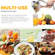 Jasiss Juicer Fresh Fruit Juice Extractor Aluminum Alloy Juice Squeezer Handheld Manual 0.6L Orange