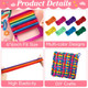 Zoiiwa Refill Loops For Weaving Loom 8 Colors Potholder Loom Potholder Making 7 Inch