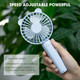 Milprox Mini Handheld Fan, Updated Light Portable Personal Hand Fan Battery Operated Usb Rechargeable 3 Speed Adjustable Cute Fan