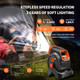 Outdoor Fan With Light Camping Portable Fan,7800Mah Usb Rechargeable Battery Fan, 90°Head Rotation,Folding Desktop Fan Personal