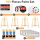 Esrich Acrylic Paint Canvas Set Professional Painting Supplies Kit With 4 Wood 104 Piece