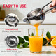Temppro Lemon Lime Squeezer 304 Stainless Steel Hand Press Citrus Juicer With Stainless Steel