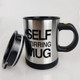 Httllh Self Stirring Coffee MugStainless Steel Coffee Mug With Lid 16 Oz Black