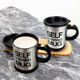 Httllh Self Stirring Coffee MugStainless Steel Coffee Mug With Lid 16 Oz Black
