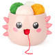Katech Axolotl Yarn Bowl For Knitting Yarn Holder For Crocheting Large Cute