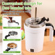 Yousheme Self Stirring Coffee Mug Automatic Magnetic Stirring Coffee Mug Black