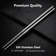 Maclia Metal Chopsticks 6 Pairs Stainless Steel