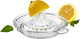 Biandeco Glass Lemon Juicer Manual Squeezer For Orange Grapefuit Small Citrus Extractor 2.02Oz Orange