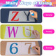 Xjyxqf Large Letter And Number Stencils Set 7 Inch 36Pcs