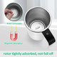Valinks Self Stirring Mug Auto Magnetic Coffee Mug With Led Display Temperature 12Oz
