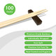 Shla Group [100 Pairs] Disposable Bamboo Chopsticks