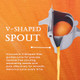 Spaloo Manual Juicer Hand Juicer Squeezer Lemon Squeezer Fresh Fruit Juice Extractor Orange