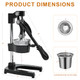 Hlilbte Cast Iron Citrus Juicer Stainless Steel