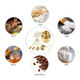 Kl Kaloo Measuring Cups And Spoons Set Kaloo Stainess Steel Metal Measuring Cups 8Pcs Gold