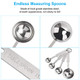 Ostwony Ostwony Measuring Spoons Set Includes 1/8 Tsp 1/4 Tsp 1/2 Tsp 5Pcs Stainless Steel