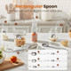 Thlhkd Narrow Measuring Spoons Set Stainless Steel Measuring Spoon Fits In Spice 6Pcs Stainless Steel