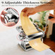 Aidoit Pasta Maker Machine Manual Pasta Maker With 9 Adjustable Thickness Settings Stainless Steel