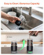 Tomeem Electric Salt And Pepper Grinder Set With Led Lights'rechargeable Automatic Pepper
