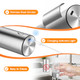 Wowbox Electric Salt And Pepper Grinder Set Stainless Steel Automatic Coarseness Rechargeable 95 L 2 Pcs